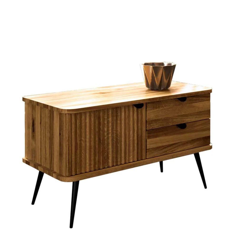Wohnen Sideboards & Kommoden|Tv & Hifi-Möbel*97x57x46 Kommode mit zwei Schubladen & Tür - Casarius
