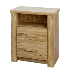 Wohnen 60x71x44 Kommode mit zwei Schubladen & Fach - Zamron