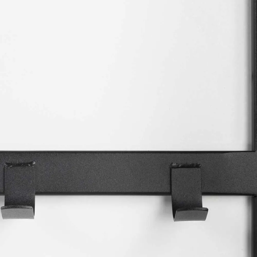 Wohnen Schwarze Möbel|Kleiderständer*70x178x29 Kompaktgarderobe aus Stahl in Schwarz - Cellja