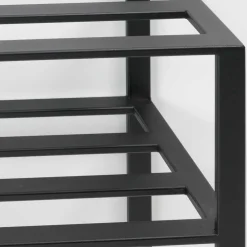 Wohnen Schwarze Möbel|Kleiderständer*70x178x29 Kompaktgarderobe aus Stahl in Schwarz - Cellja