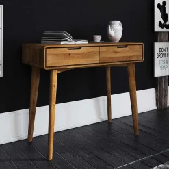 Wohnen 90x81x40 Konsolentisch aus Naturholz - Eavy