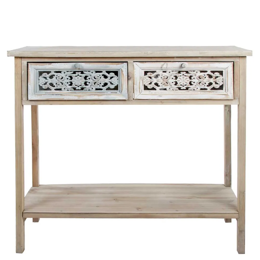 Wohnen Telefontische|Shabby Chic Möbel*85x77x37 Konsolentisch im Shabby Chic aus Tanne - Pontecuna