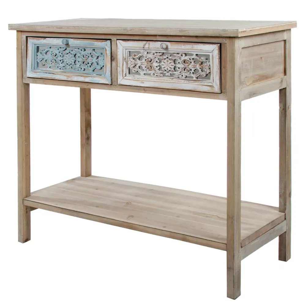 Wohnen Telefontische|Shabby Chic Möbel*85x77x37 Konsolentisch im Shabby Chic aus Tanne - Pontecuna