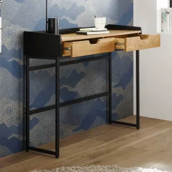 Wohnen Telefontische*100x84x35 Konsolentisch Schreibtisch in Eiche - Sophiea