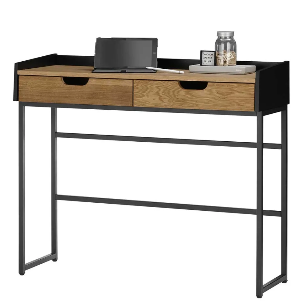 Wohnen Telefontische*100x84x35 Konsolentisch Schreibtisch in Eiche - Sophiea