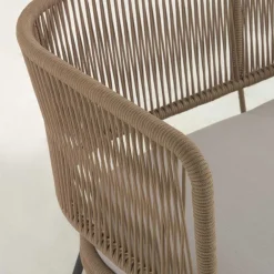 Wohnen 135x80x65 Kordelgeflecht Sofa mit Sitzpolster - Membres