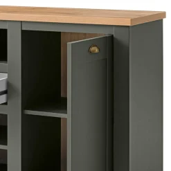 Wohnen 152x83x45 Landhaus Anrichte in Graugrün - Eylan