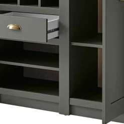 Wohnen 152x83x45 Landhaus Anrichte in Graugrün - Eylan