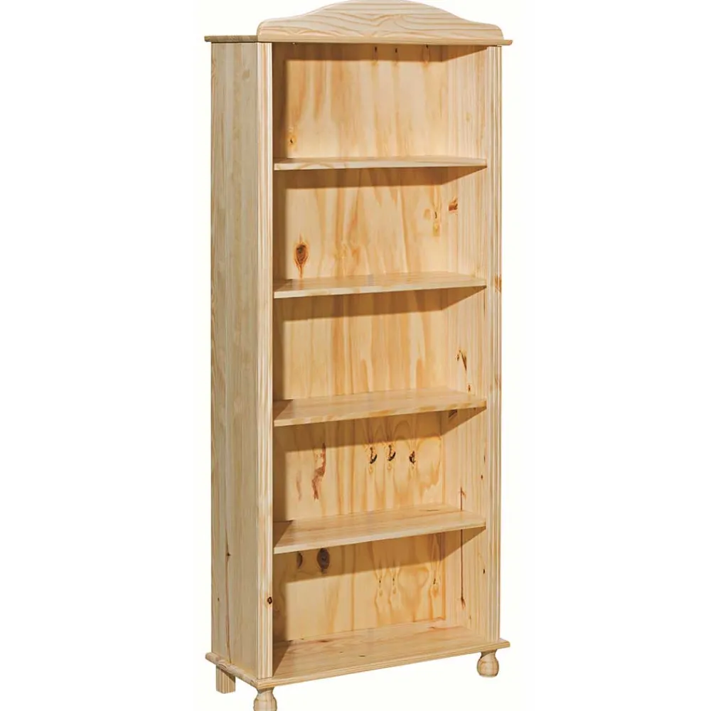 Wohnen 77x180x30 Landhaus Bücherregal mit Kugelfüßen - Kascanu