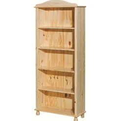 Wohnen 77x180x30 Landhaus Bücherregal mit Kugelfüßen - Kascanu