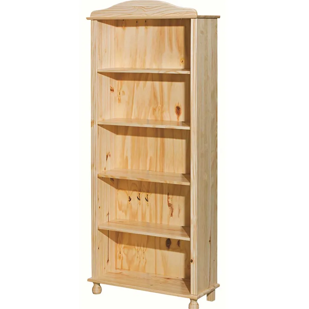 Wohnen 77x180x30 Landhaus Bücherregal mit Kugelfüßen - Kascanu