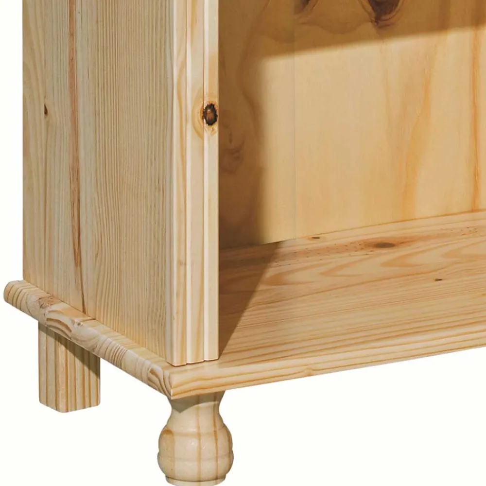 Wohnen 77x180x30 Landhaus Bücherregal mit Kugelfüßen - Kascanu