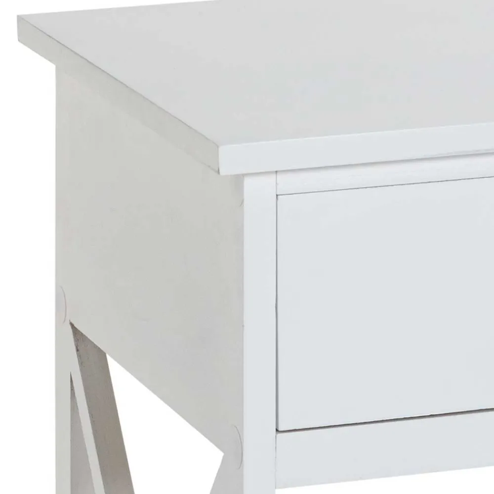 Wohnen 46x60x35 Landhaus Beistelltisch mit Schublade - Liv