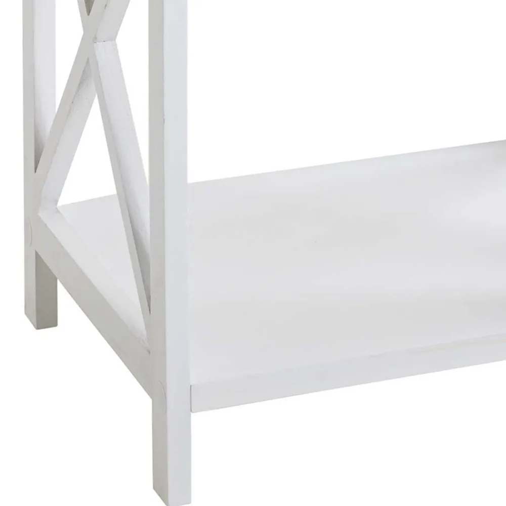 Wohnen 46x60x35 Landhaus Beistelltisch mit Schublade - Liv