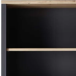 Wohnen Wohnzimmer-Regale|Büroregale*86x204x38 Landhaus Büroregal in Grau & Eiche - Joe