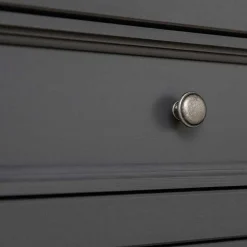 Wohnen 90x130x45 Landhaus Highboard in Grau & Eiche - Witenga