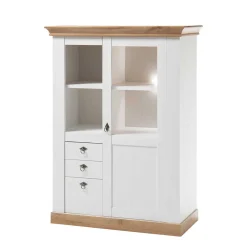 Wohnen Vitrinen|Wohnzimmer-Vitrinen*102x139x44 Landhaus Highboard zweifarbig - Diatara I