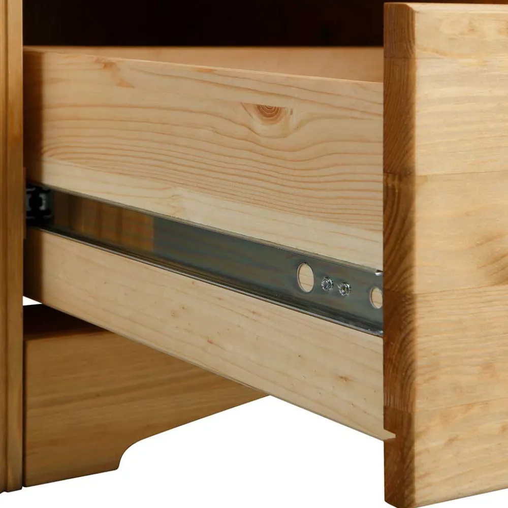 Wohnen 94x89x39 Landhaus Kommode in Kiefer Natur - Vocoja