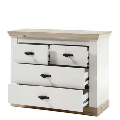 Wohnen Flurkommoden*107x84x45 Landhaus Kommode mit 4 Schubladen - Nedita