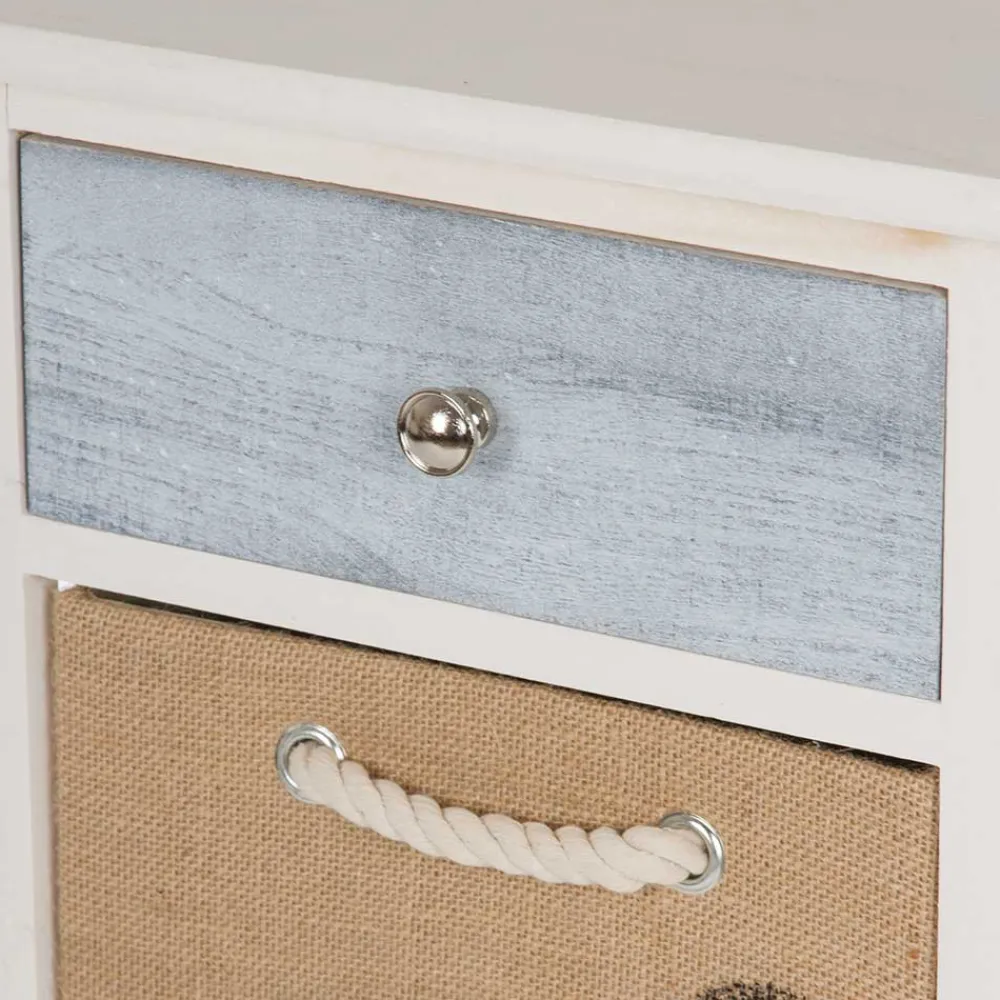 Wohnen 38x74x28 Landhaus Kommode mit vier Schubladen - Amare