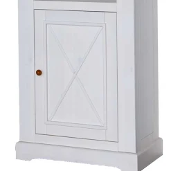 Kinder Wohnen 79x200x42 Landhaus Regal mit Tür & 3 Fächern - Envicron