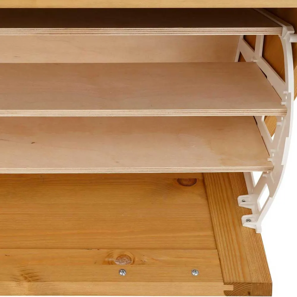 Wohnen Schuhschränke*85x109x37 Landhaus Schuhkommode aus Kiefer - Ostanzia