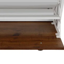 Wohnen Schuhschränke*92x100x25 Landhaus Schuhschrank mit 4 Klappen - Volbra