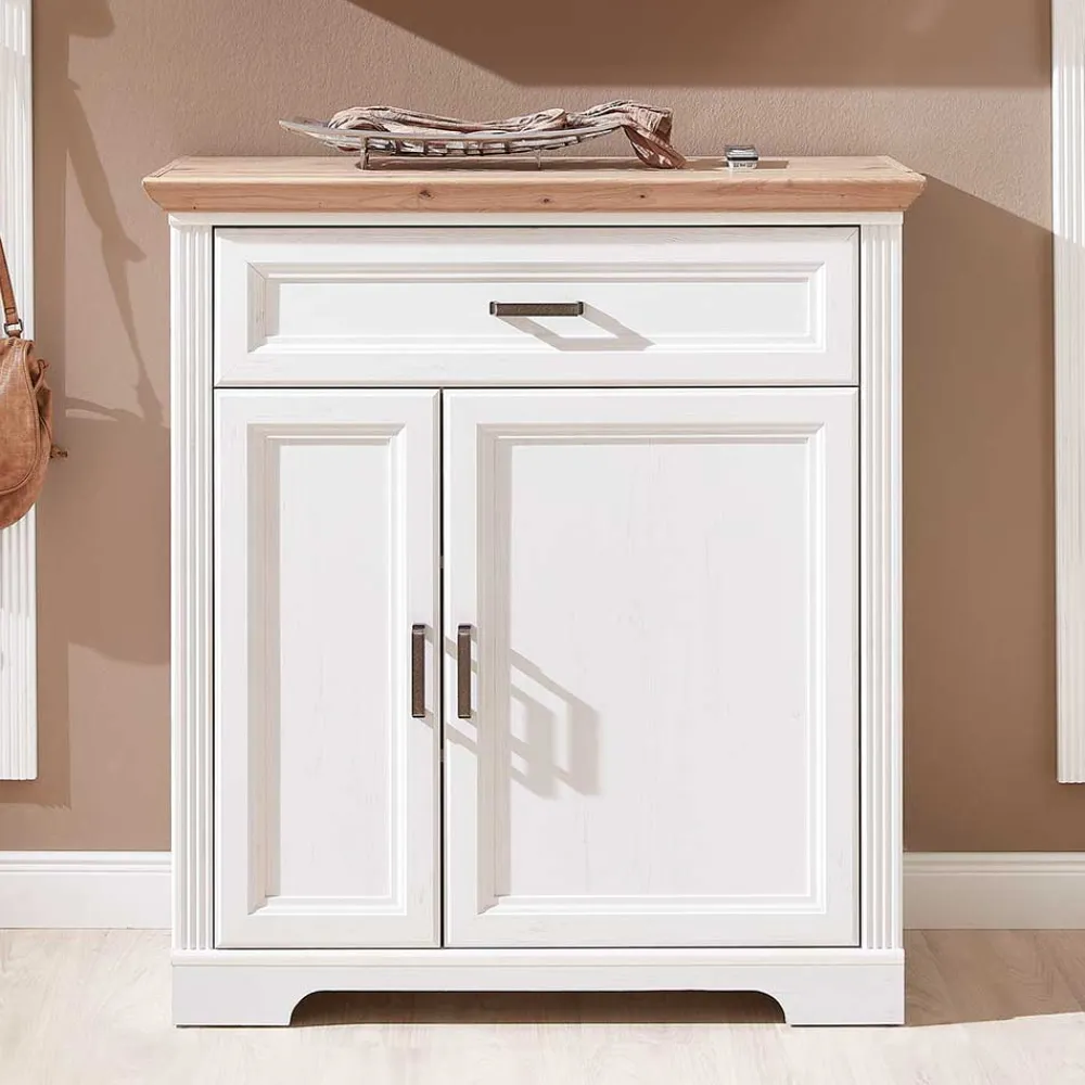 Wohnen Schuhschränke*93x102x41 Landhaus Schuhschrank mit Schublade - Nurelcas