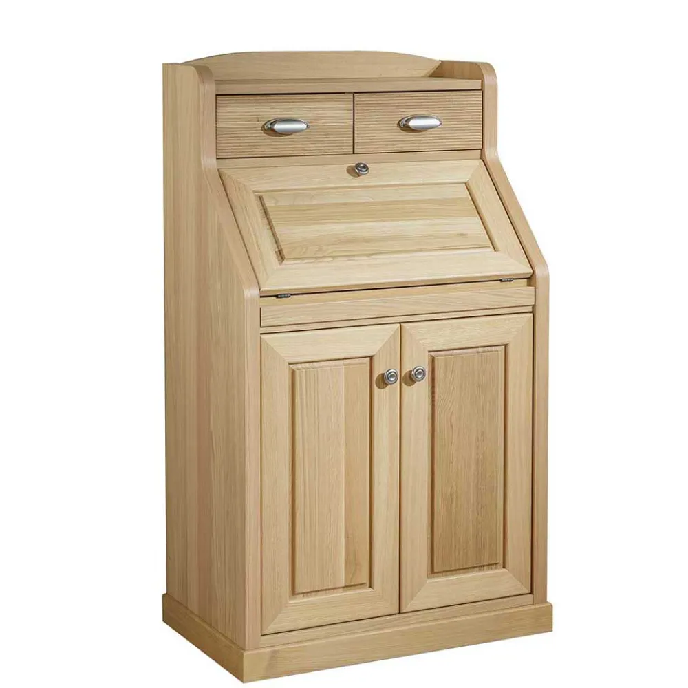 Wohnen 70x120x45 Landhaus Sekretär in Eiche - Mapilia