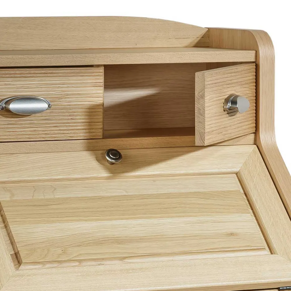 Wohnen 70x120x45 Landhaus Sekretär in Eiche - Mapilia