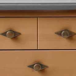 Wohnen Flurkommoden*58x79x35 Landhaus Tisch Kommode mit zwei Schubladen - Eshelas