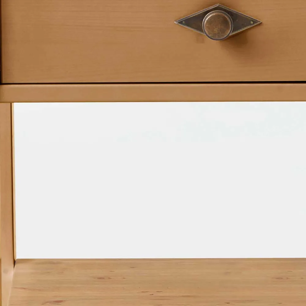 Wohnen Flurkommoden*58x79x35 Landhaus Tisch Kommode mit zwei Schubladen - Eshelas