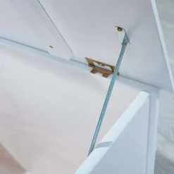 Wohnen 89x53x47 Landhaus Truhe in Weiß - Vaslui