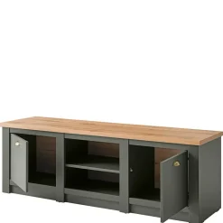 Wohnen Landhausmöbel|Tv & Hifi-Möbel*152x51x45 Landhaus TV Board in Graugrün - Eylan
