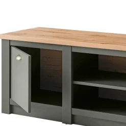Wohnen Landhausmöbel|Tv & Hifi-Möbel*152x51x45 Landhaus TV Board in Graugrün - Eylan