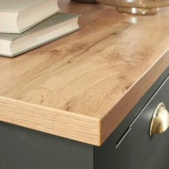 Wohnen Landhausmöbel|Tv & Hifi-Möbel*152x51x45 Landhaus TV Board in Graugrün - Eylan