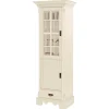 Wohnen 70x203x45 Landhaus Vitrine in Creme - Rospus