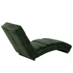 Wohnen Sofas|Sofa*60x82x170 Lounge Liege mit Samt in Dunkelgrün - Cadiz