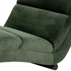 Wohnen Sofas|Sofa*60x82x170 Lounge Liege mit Samt in Dunkelgrün - Cadiz