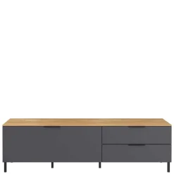 Wohnen 16x47x47 Lowboard mit zwei Schubladen & Klappe - Lurys I