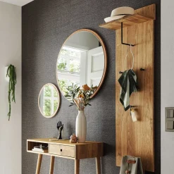 Wohnen Garderoben|Garderoben*42x135x20 Massivholz Garderobe Paneel aus Eiche - Kopiana