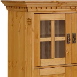 Wohnen Glasmöbel|Massivholzmöbel*100x147x45 Massivholz Highboard im Landhaus Stil - Fausanda