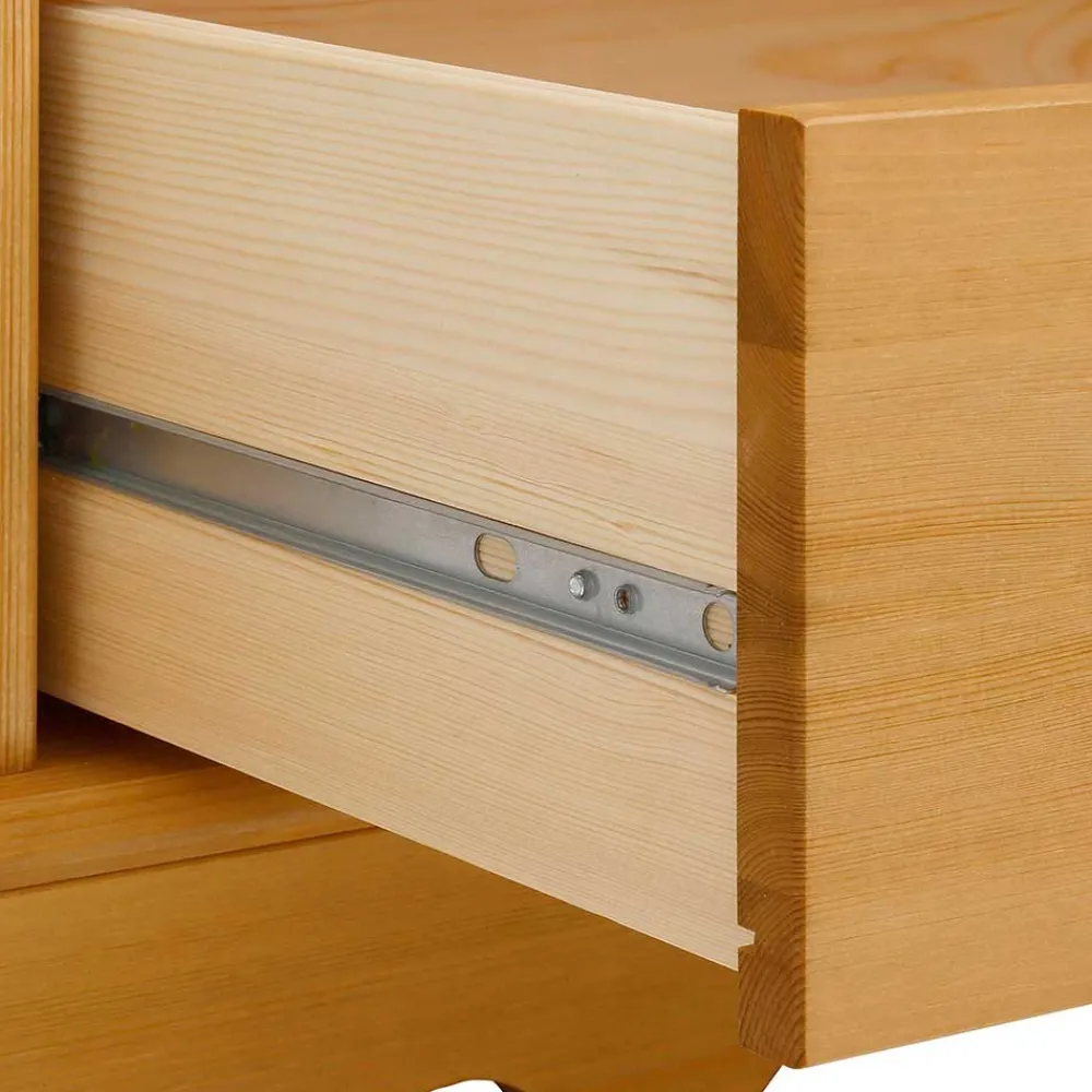 Wohnen Glasmöbel|Massivholzmöbel*100x147x45 Massivholz Highboard im Landhaus Stil - Fausanda