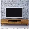 Wohnen Tv & Hifi-Möbel|Tv & Hifi-Möbel*220x48x40 Massivholz TV Board in Natur geölt - Eavy