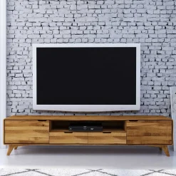 Wohnen Tv & Hifi-Möbel|Tv & Hifi-Möbel*220x48x40 Massivholz TV Board in Natur geölt - Eavy