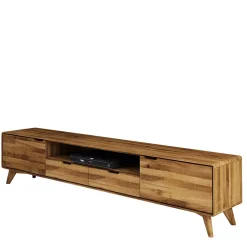 Wohnen Tv & Hifi-Möbel|Tv & Hifi-Möbel*220x48x40 Massivholz TV Board in Natur geölt - Eavy