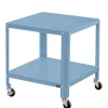 Wohnen 46x48x46 Metall Beistelltisch in Petrol Blau - Fotios