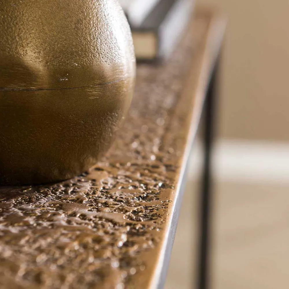 Wohnen Telefontische*75x75x25 Metall Konsolentisch in Bronze - Christine