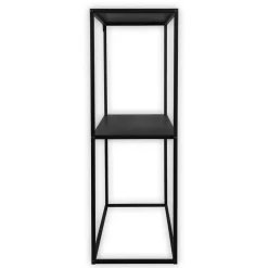 Wohnen Telefontische*80x80x27 Metall Regal ohne Rückwand in Schwarz - Daana