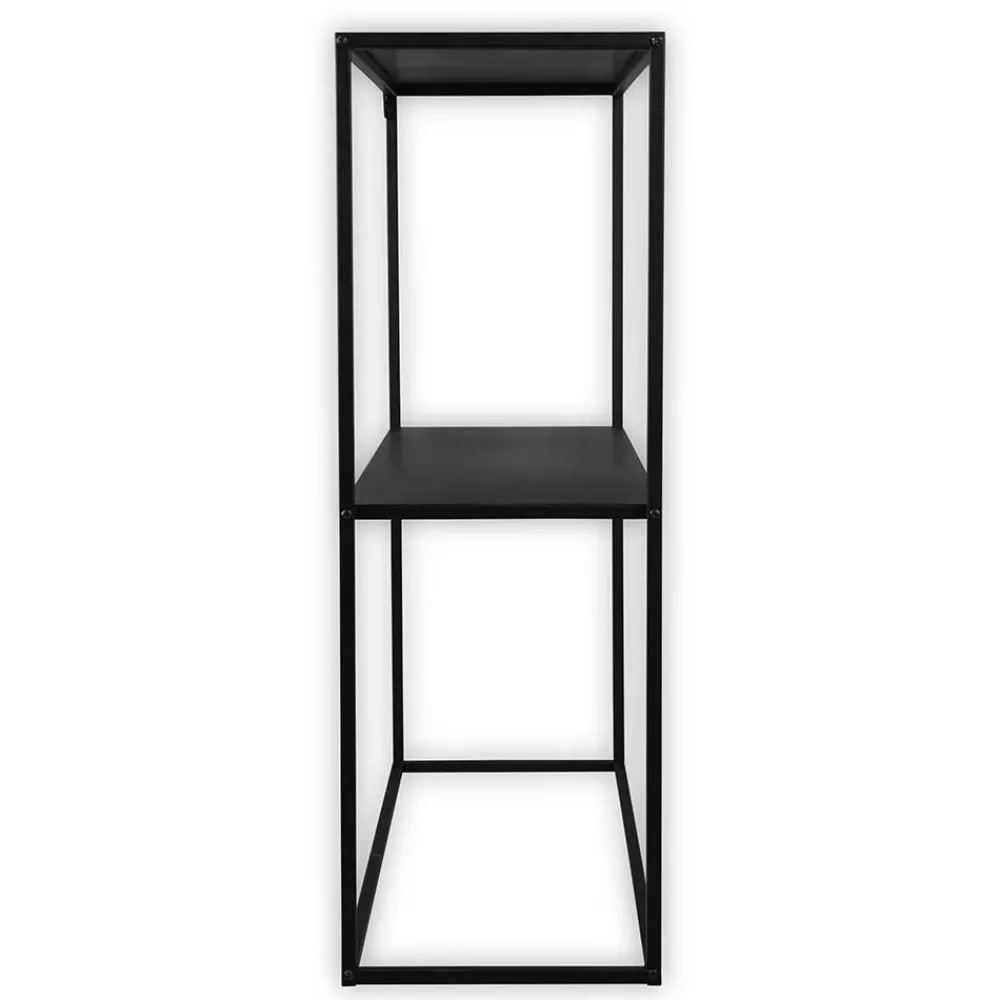Wohnen Telefontische*80x80x27 Metall Regal ohne Rückwand in Schwarz - Daana